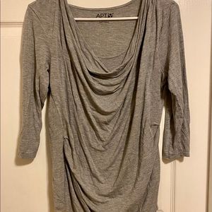 Apt 9 hanging neck line long sleeve top